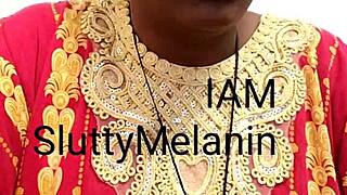 ebony milf solo masturbation session