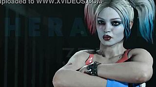 Harley gets fucked by big cock in 3d anime