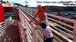 amateur latina wife exposes big tits and ass in extreme public sex