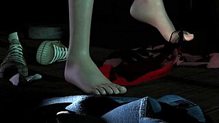 bodybuilder devours gown in muscular display