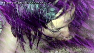 Russian amateur gives intense blowjob with teeth.