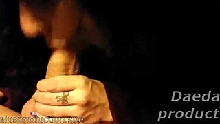 Pov Blowjob in a Car with a Goth Teen