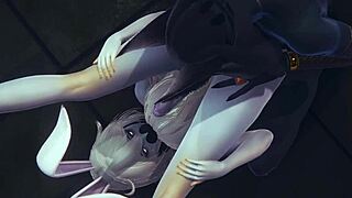 Yaoi Femboy Furry - Anubis The Dogboy And Mew The Catboy Hard Sex With A Bunnyboy In A Threesome - Sissy Crossdress Japanese Asian Manga Anime Film Game Porn Gay