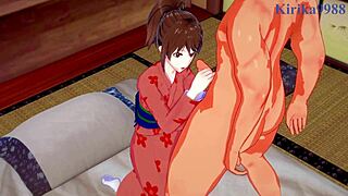 i watched kagura and tae shimura get intense with the old man in this hentai