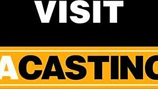 Redhead latina in fake casting pounded by huge cock producer