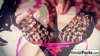 kendall teases nude with her skinny brunette body