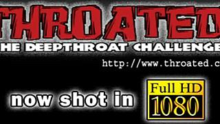 Ball Engulfing Action with Deepthroat Teen Sucking