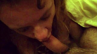 Horny Redhead Milf Sucks Cock Deep In Her Mouth With Passion