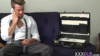 hot milfs Nikki Daniels and Leya Falcon oral flirting with sensual massage, priceless attention to boobs and ass! Double blowjob!