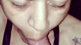 You wanted me to suck your cock, so now hold on, love