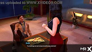 fashionbusiness character enjoys a relaxing hot shower in the anime game