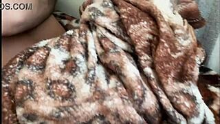 They are amateur couple engaged in the intense morning sex