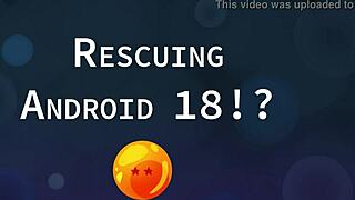 Silding Android 18 in animated hentai video