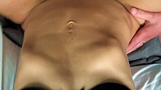 Missionary and spoon positions with intense creampie and cumshots