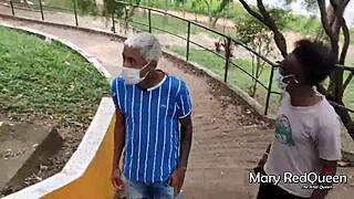 Caught masturbating outdoors, she asks, 'Must I suck these big cocks?' - Walif Santos