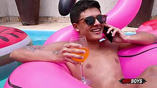 I love sucking that young guy's big cock before fucking his ass passionately