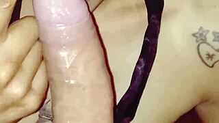 You wanted me to suck your cock, so now hold on, love