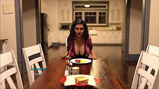 Milf Brunette Dances Passionately In Game