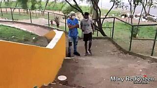 Caught masturbating outdoors, she asks, 'Must I suck these big cocks?' - Walif Santos