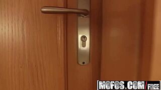 Gorgeous Brunette Rides Voyeur In Perverts On Patrol Starring Arian Joy