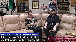 लातीना मारा लव की पहली गायनो एग्जाम हिडन कैम पर।