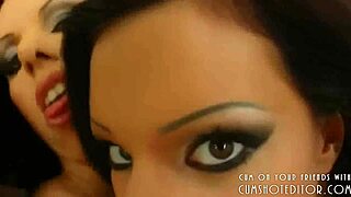 Two hot young sluts get stuffed with cocks in rough threesome