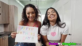 stepsisters confront stepdad over who’s his favorite