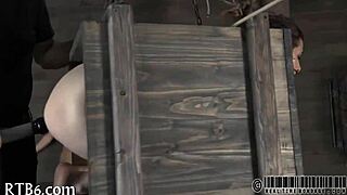 Ferocious whipping administered to the gal