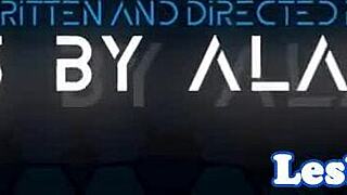 Secret lesbian spies scissor in shower trio