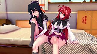 Rias Gremory and Akeno Seduce in High School DxD NTR Madness 2 Full Hour Movie on Sheer Fantasyking3