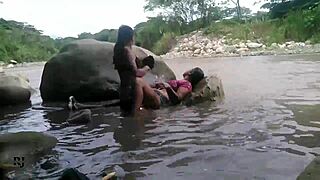 Latina amateur outside and inside pleasure