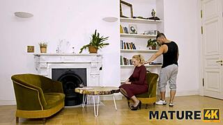 Blonde Employee Sucks Boss's Cock in Intense Fuck