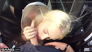 Screw The Cops? Naughty Girl In Cop Car!