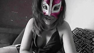 Me and my wife ride my friend’s dick and get fucked by my friend’s big cock, while she sucks his dick too