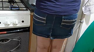 we jerk off watching stepmom cook, her pussy dripping!