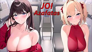 joi hentai with flight attendants on plane in spanish