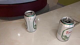 wife enjoys squirting with young guy and gets collagen in mouth