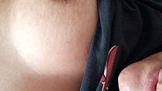 Hot young teen masturbates to orgasm, showing her small tits in solo amateur video part two.