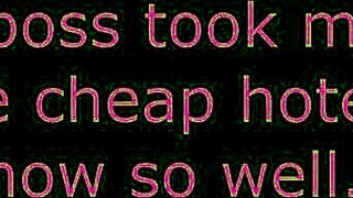 my boss took me to a cheap hotel for sex?