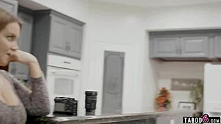 Busty COUCHSURFER steals from HOST who CATCHES her in intense act