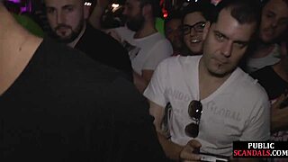 spanish babes suck huge cocks at public party orgy