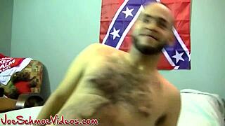 Mature gay man gets facial after slow blowjob