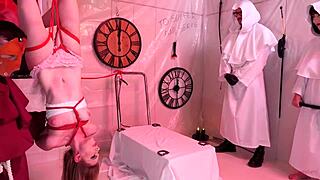 teen's ass gapes wide after huge dildo stretching