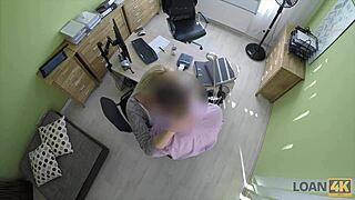 Loan4k sweet babe offers sissy for drilling in naughty interview 😏