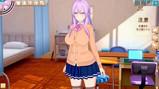 Anime hentai with big tits in 3D action