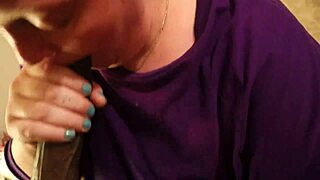 Chubby Redhead Sucks Big Black Cock And Gets Face Painted With Cum!