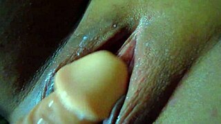 Erotic Asian uses big toy for intense ASMR orgasm