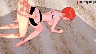 Gwen Tennyson has bikini sex on beach