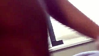 Thick dark skin bitch feels intense backshots