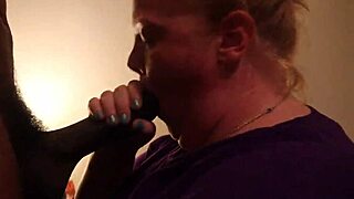 Chubby Redhead Sucks Big Black Cock And Gets Face Painted With Cum!